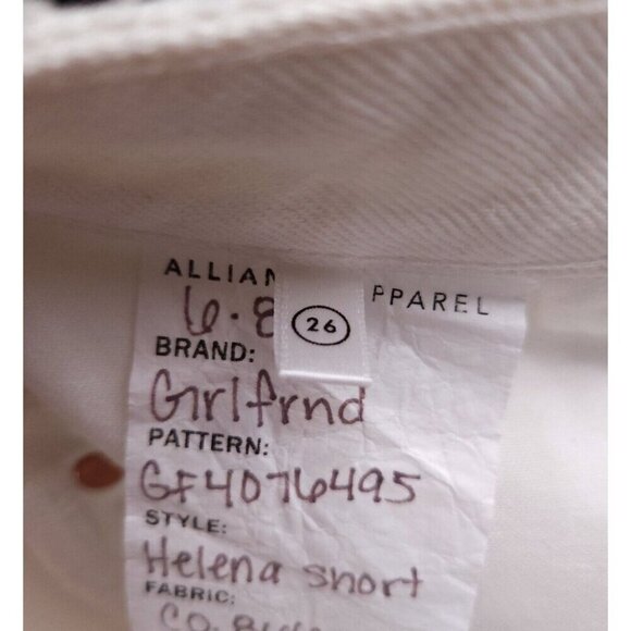 GRLFRND Helena Cut Off Shorts in Pierre White NWT - Picture 16 of 16